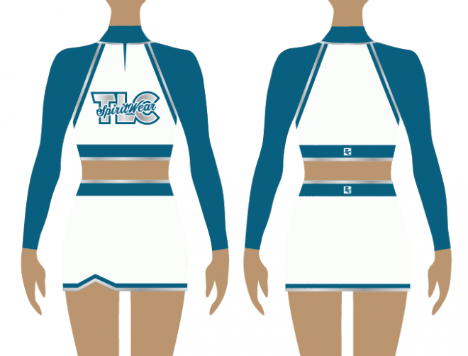 Teal Cheerleading Uniform