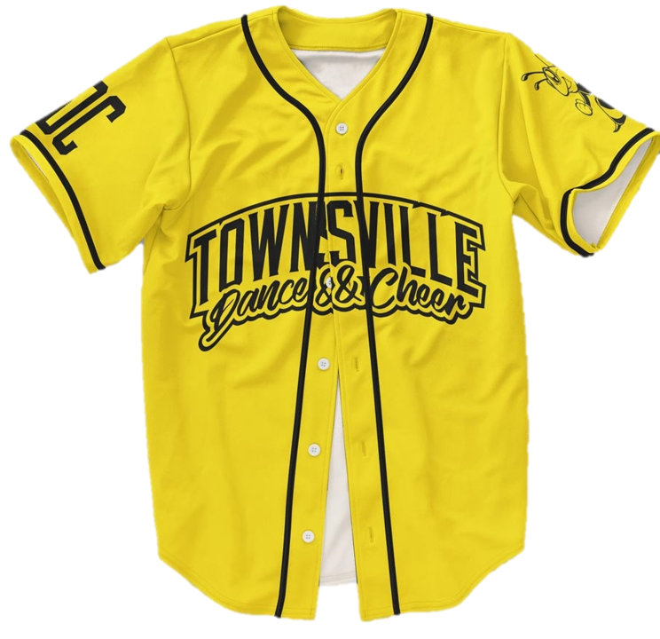 Custom Baseball Jersey – Townsville Dance & Cheer