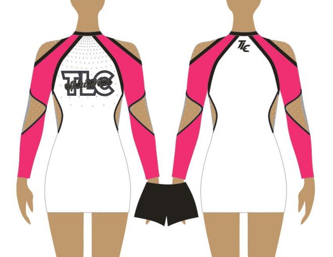 Pink Cheerleading & Dance Uniform Costume