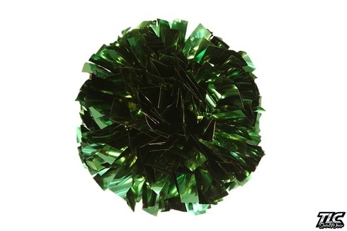 Dark Green Metallic Pom